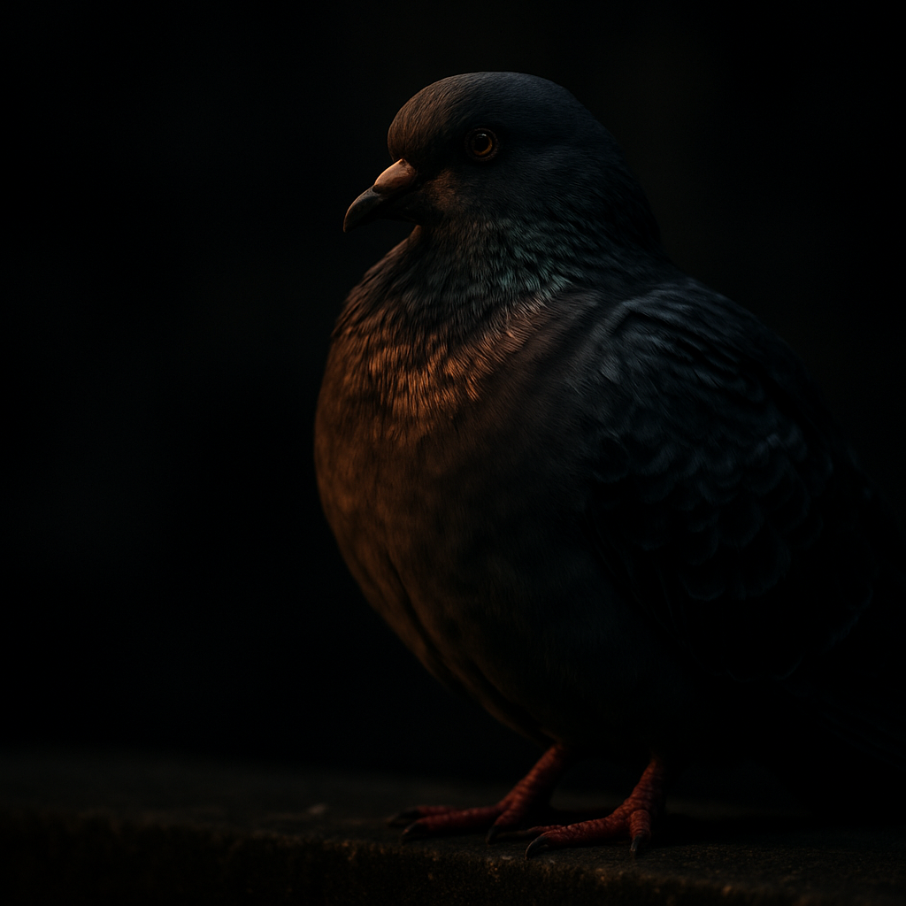 Feral pigeon on dark concrete — DGS pigeon control and proofing